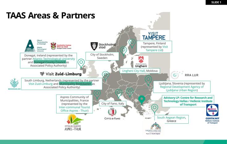 TAAS partners logos andTAAS areas