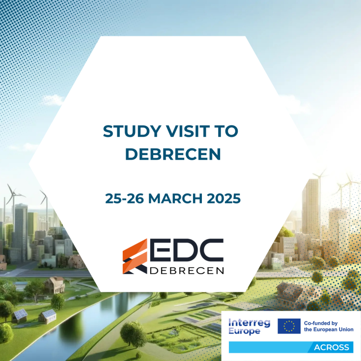 On this picture, you can see the poster of a study visit