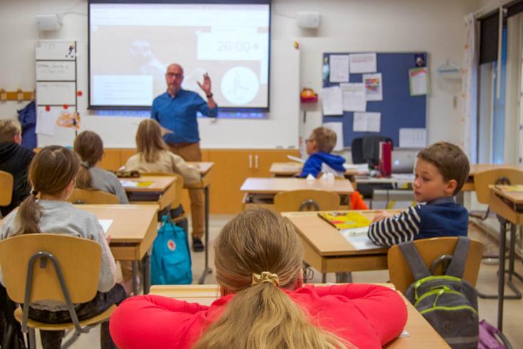 Pupils at a School in Tornio, Lapland.