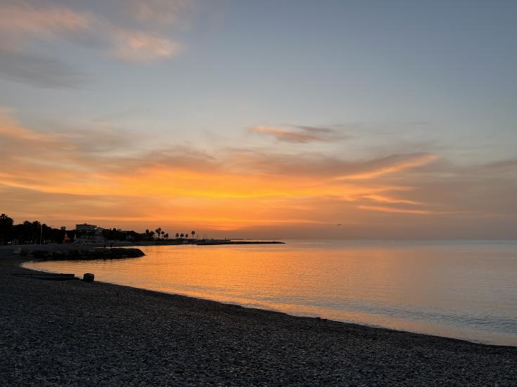 Ocean during a sunset 