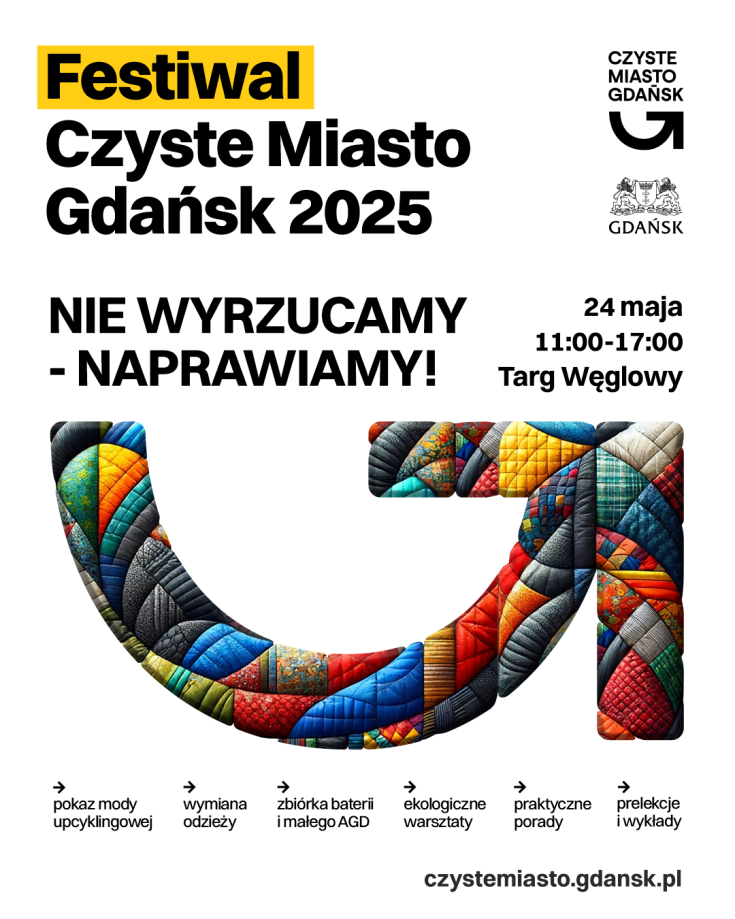 Graphic of upcoming Clean City Festival in Gdansk