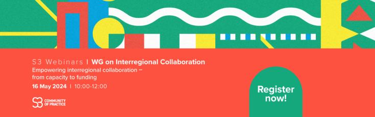 Banner of the webinar on empowering interregional collaboration