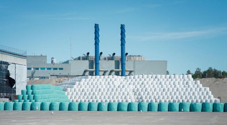 balestorage of municipal waste in Helsinki