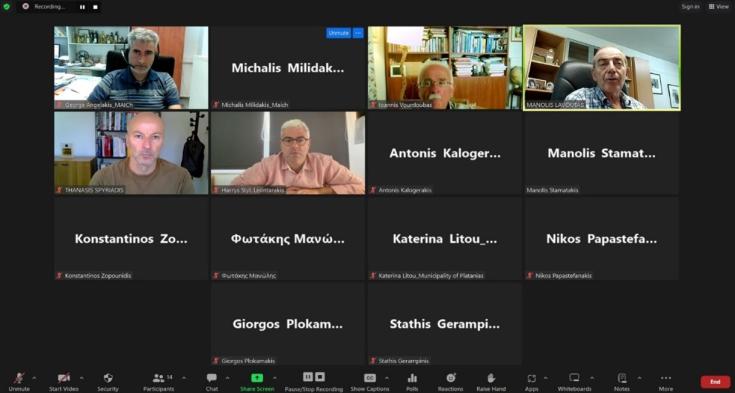 Screen photo during the online third stakeholders’ meeting held in Crete at 28/6/2024 