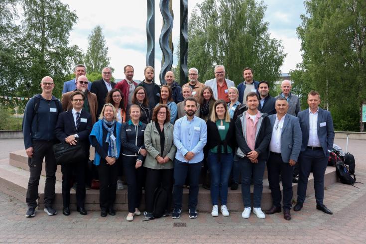 Group photo of ENAIBLER partners and stakeholders at UMEA uni Group photo of ENAIBLER partners and stakeholders