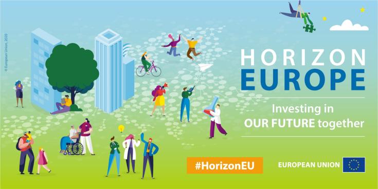 Horizon Europe health banner for Horizon Europe projects