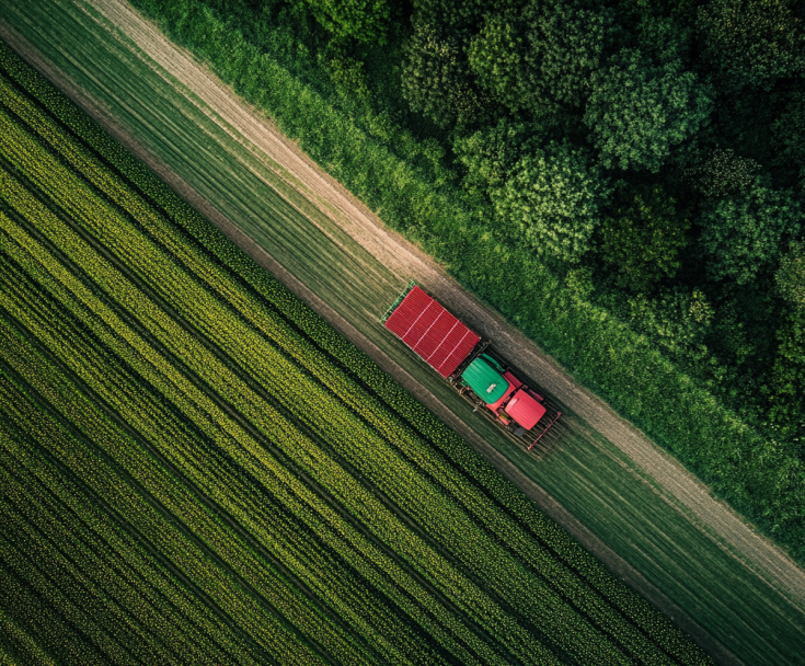 truck in the fields truck in the fields