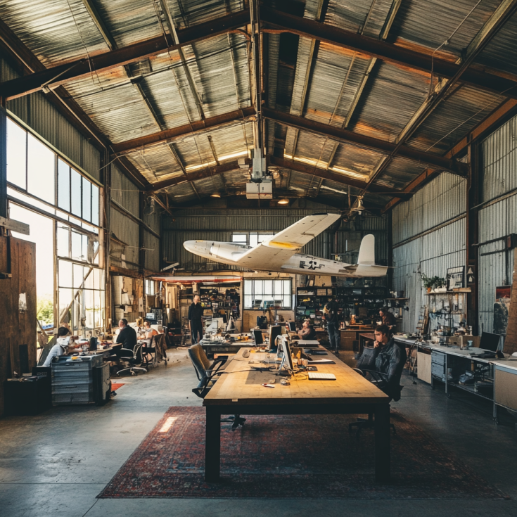Creative hub Image of a working space