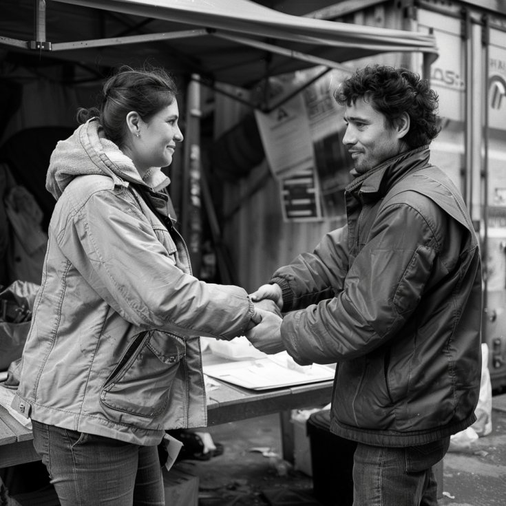 people shaking hands people shaking hands