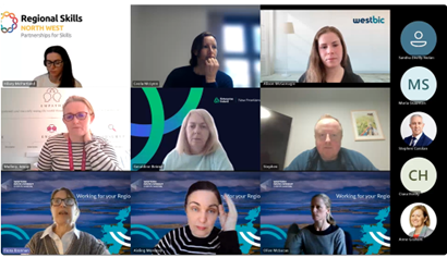 Third Meeting of the Irish Stakeholders’ Group - GRANDIS 9 screens of an online meeting