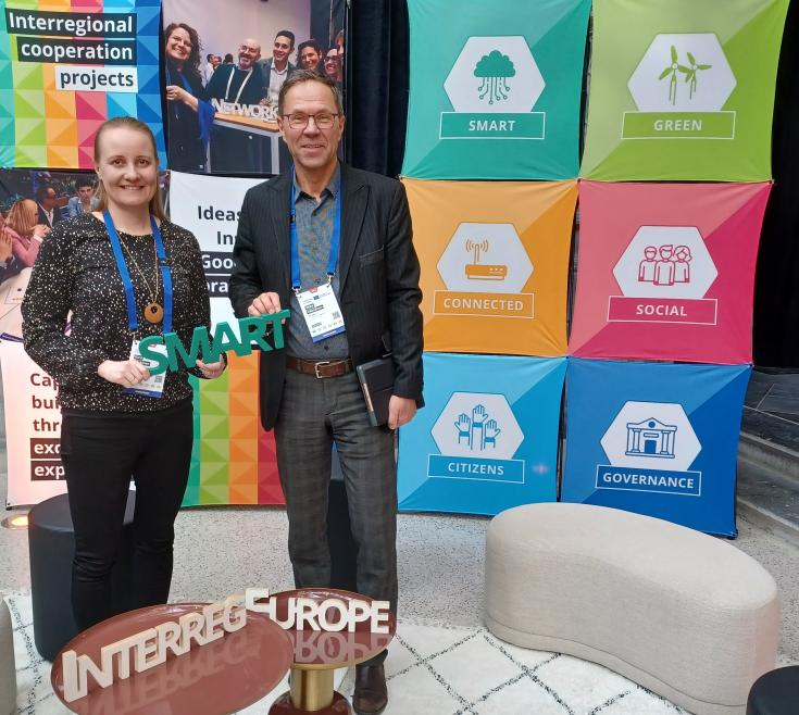 ACTIVE ID was represented at the Interreg Europe Leaders’ Seminar by Ilkka Väänänen (right) and Kirsi Kiiskinen. ACTIVE ID was represented at the Interreg Europe Leaders’ Seminar by Ilkka Väänänen (right) and Kirsi Kiiskinen.