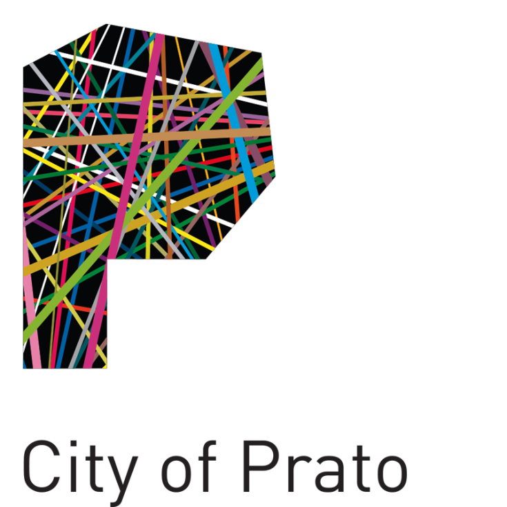 The logo of Prato, with the text: City of Prato