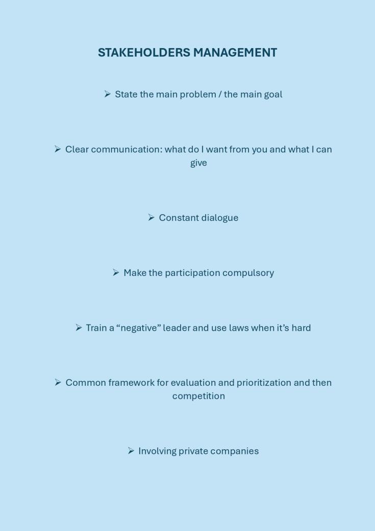 Stakeholder management Stakeholder management