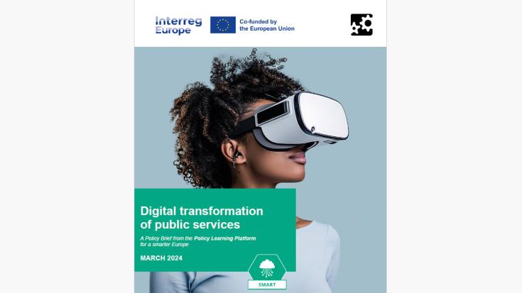Cover of the Policy brief-Digital transformation of public services 