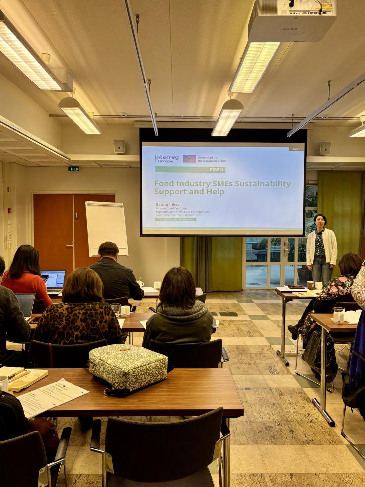 Presentation of the FISSH project in an interregional learning event in Hämeenlinna, Finland Presentation of the FISSH project in an interregional learning event in Hämeenlinna, Finland