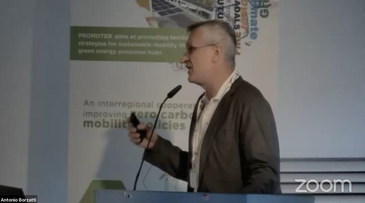 Roberto Bianco from ARRR speaking at the Promoter event in Livorno June 29th 2023