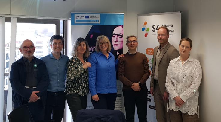 Happy faces as a result of a successfull staff exchange. Staff exchange group in Navarra.