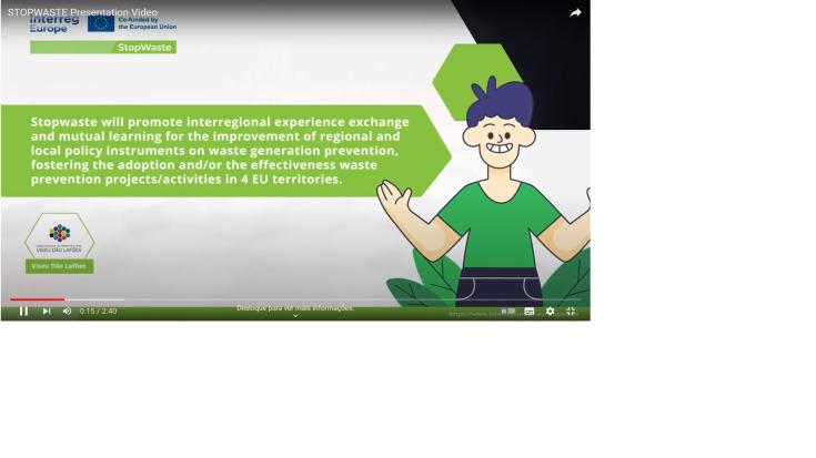 Print screen of video presentation of a project