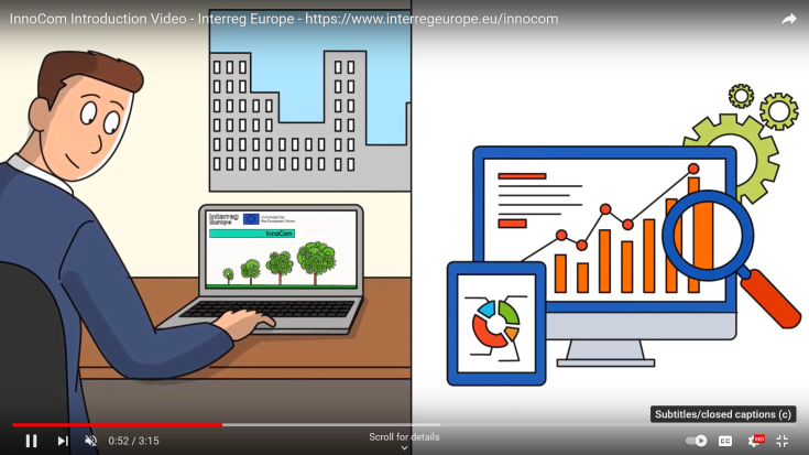 Screenshot from video, showing entrepreneur with laptop computer