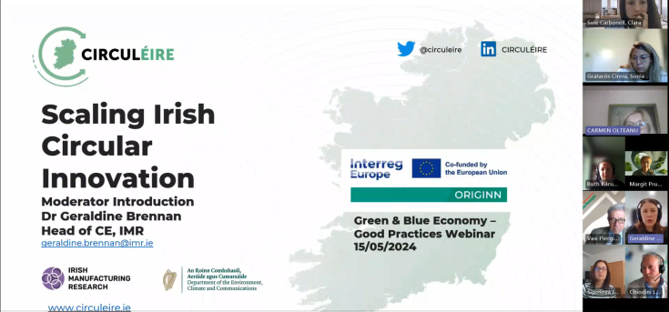 Screen shot of the online meeting