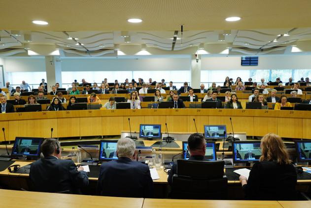 EU enlargement workshop People listening to speakers