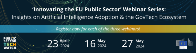 PSTW upcoming webinars Dates of webinars organised by Public Sector Tech Watch