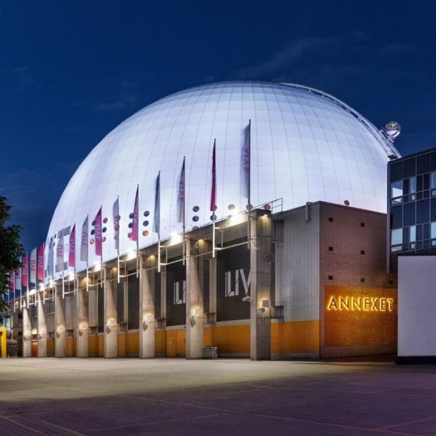 Multi-purpose arena Annexet pictured from outside