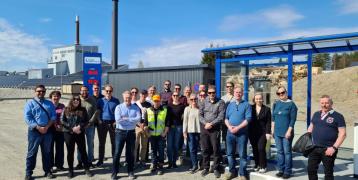 Project partners visit Biogas terminal in Vieremä.