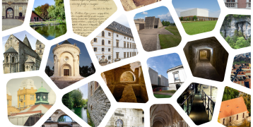 Collage of European heritage sites