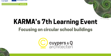 KARMA's 7th learning event focusing on circular school buildings