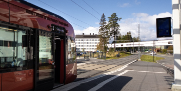 Tram in Tampere, Finland, showcasing sustainable urban mobility and integrated transport infrastructure
