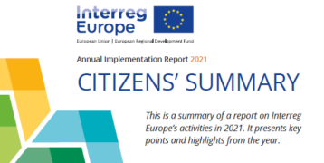 Title page of the 2021 annual report's citizens' summary
