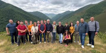 Group photo during the visit to the Muniellos Nature Park last Thursday, June 12, during the launch of the Sijma project in Oviedo.