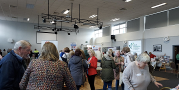 Older adults participating in a Fingal County Council infortmation event