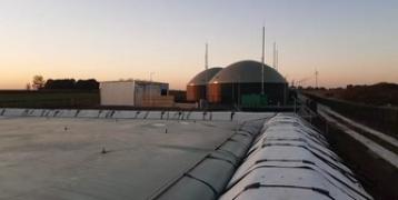the photo shows the Biogas plants