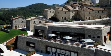 Panoramic view of "Borgotufi" near the town of Castel del Giudice