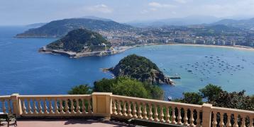 Donostia-San Sebastian city from above