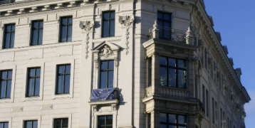 Historical corner house in Leipzig