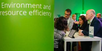 Environment and resource efficiency booth