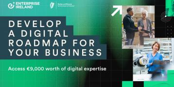 Image to promote Enterprise Ireland's Digitalisation Voucher wirth €9,000