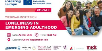 Invitation to the webinar, details and group of people