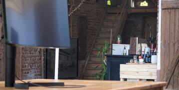 Outdoor, Co-Working Space in an old, former agricultural farm