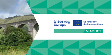 This image contains VIADUCT Logo and the VIADUCT image inside the hexagon