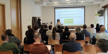 Picture of a meeting taking place for the 2nd Stakeholder Seminar Bolzano
