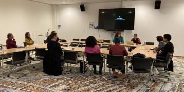 People together in a session