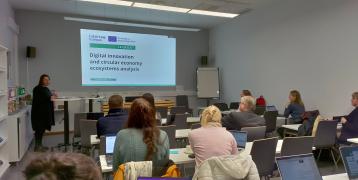 CEI BOOST project partners LAB University of Applied Sciences and Regional Council of Päijät-Häme showcased the Digital innovation and circular economy ecosystems analysis of Päijät-Häme.