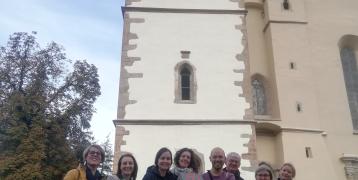 FEEL Partnership gather at the 'Transilvanica' waypoint