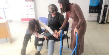 People wearing the aging suit - GERONTO 