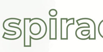 ITspirations inscription. White Letters outlined with green lines. Letters IT in a pink square.