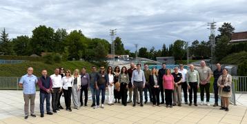 Project partners visiting the public pool in Kranj